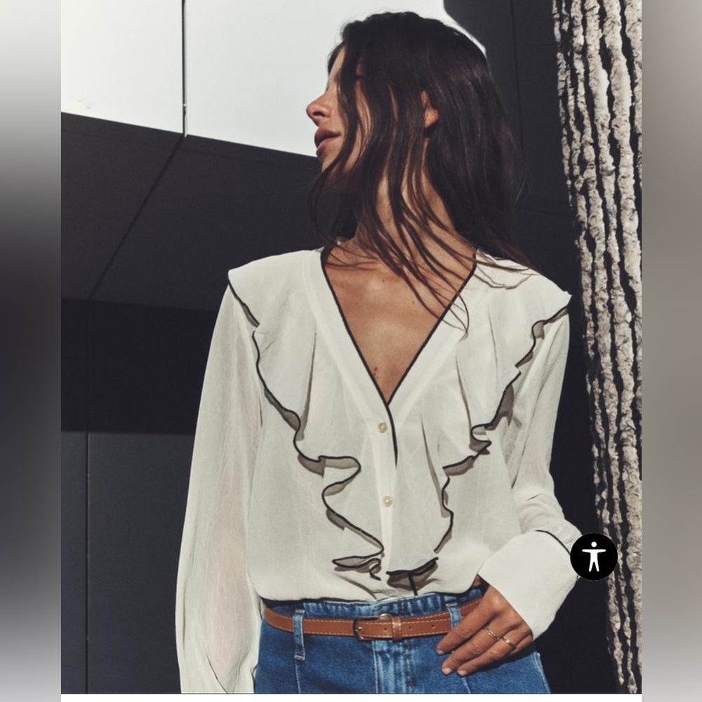 Zara Ruffle Shirt